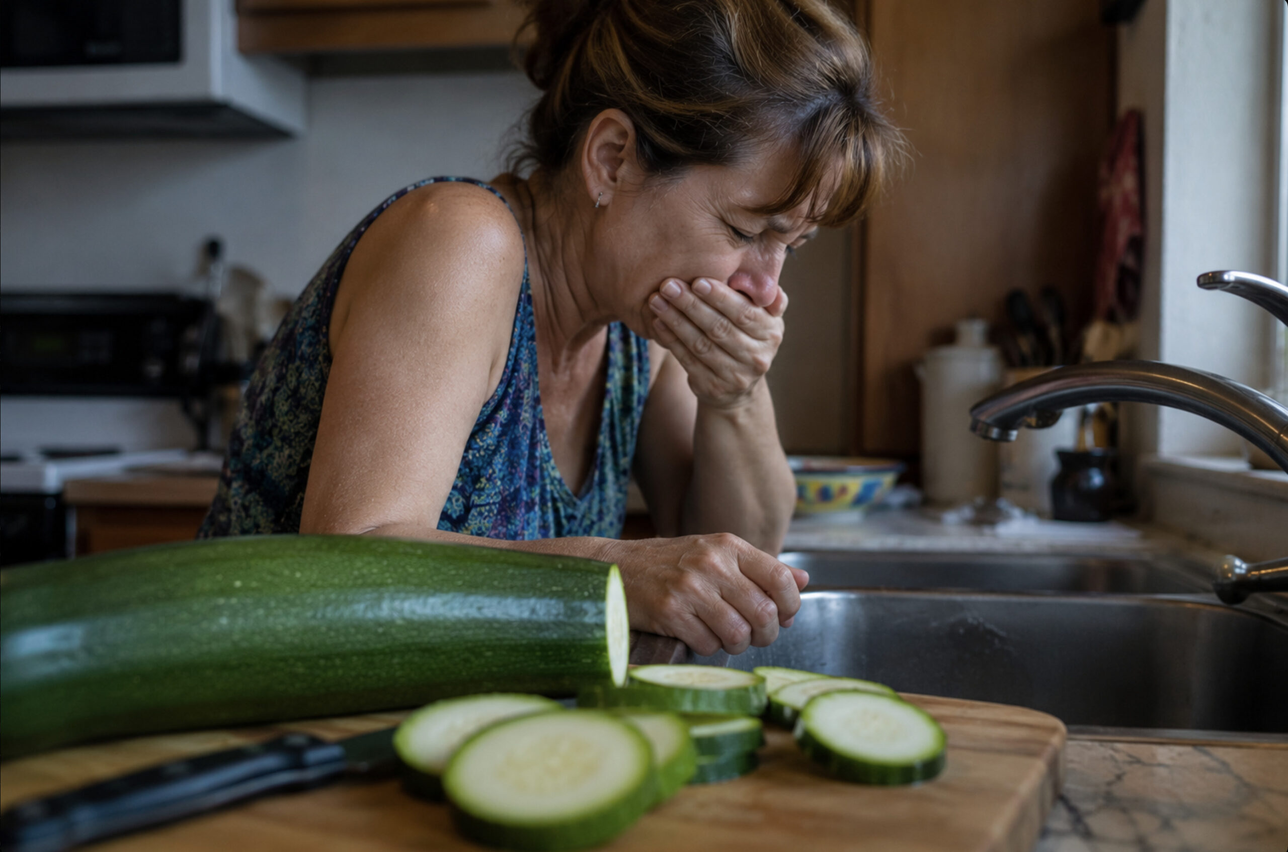 She Said the Zucchini Tasted Bitter—Hours Later, Her Body Started Turning Against Her